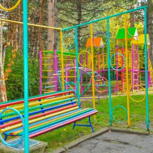 Детская площадка в санатории Москва в городе Кисловодске - фотография