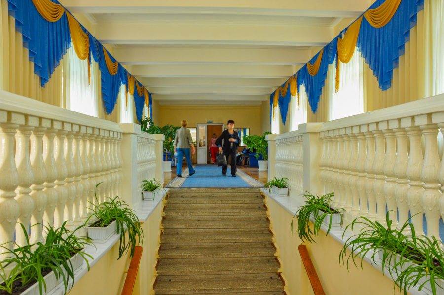 Коридор в санатории Москва в городе Кисловодске - фотография