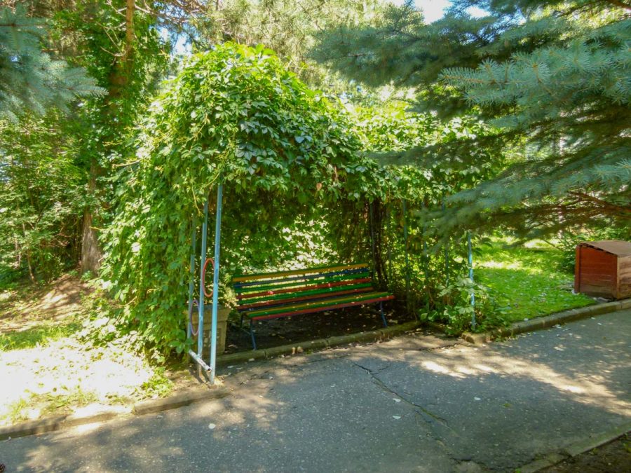 Территория в санатории Москва в городе Кисловодске - фотография