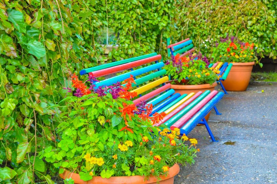 Территория в санатории Москва в городе Кисловодске - фотография