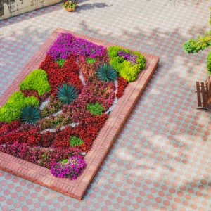 Территория в санатории Москва в городе Кисловодске - фотография