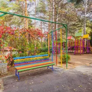 Детская площадка в санатории Москва в городе Кисловодске - фотография