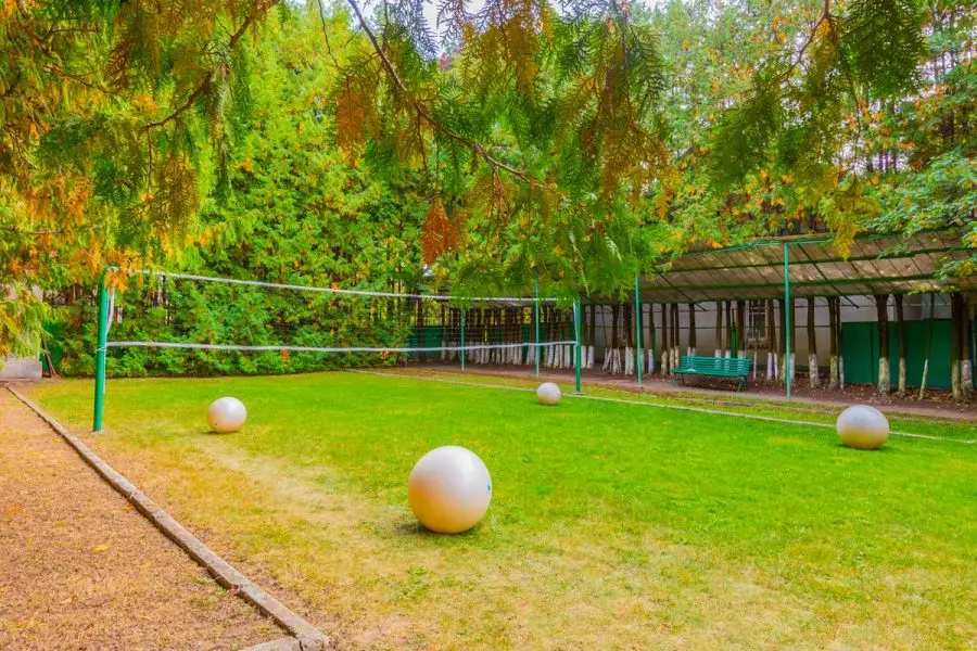 Спортивная площадка в санатории Москва в городе Кисловодске - фотография