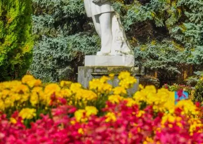 Памятник В.И.Ленину на территории в санатории Москва в городе Кисловодске - фотография